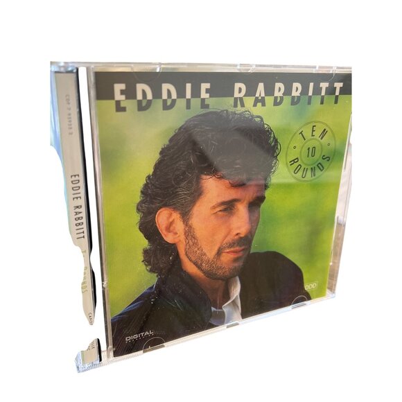 Eddie Rabbitt 10 "Ten Rounds" 1991 Country CD Album Jewel Case - Picture 5 of 5